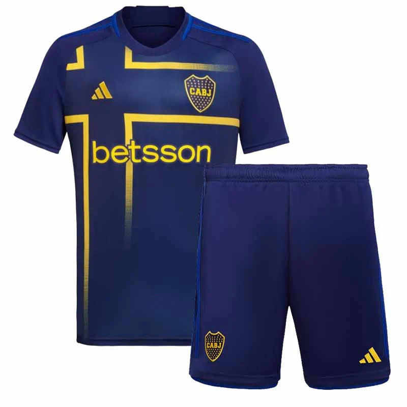 Boca Juniors Home 24/25 Children's T-shirt and Shorts