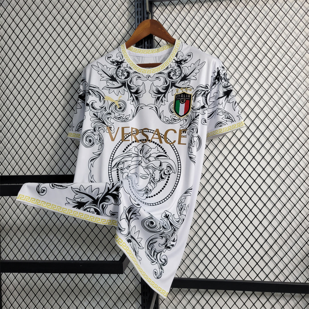 MAILLOT ITALIE CONCEPT EDITION VERSACE BLANC 2023/2024