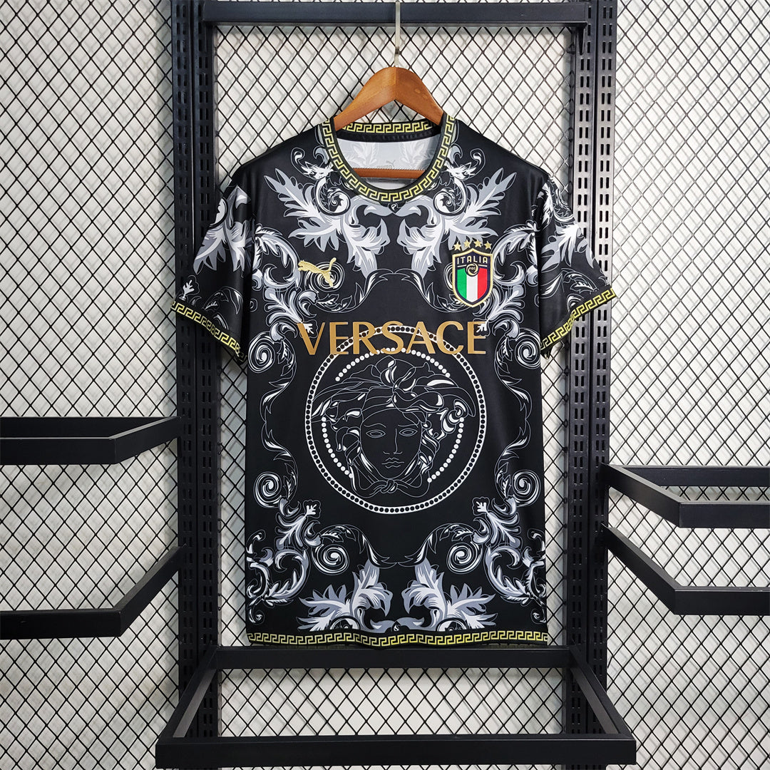 MAILLOT ITALIE CONCEPT EDITION VERSACE NOIR 2023/2024